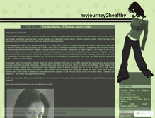 Tablet Screenshot of myjourney2healthy.wordpress.com