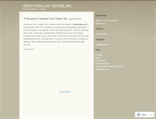 Tablet Screenshot of cronauerlawcenter.wordpress.com