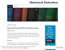 Tablet Screenshot of historicaldistortion.wordpress.com
