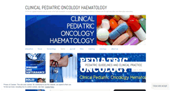 Desktop Screenshot of pediatriconcologyhematology.wordpress.com