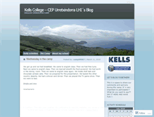Tablet Screenshot of kellscollegecamp09067.wordpress.com