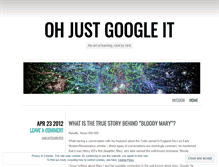 Tablet Screenshot of googletaughtme.wordpress.com
