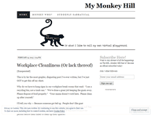 Tablet Screenshot of mymonkeyhill.wordpress.com