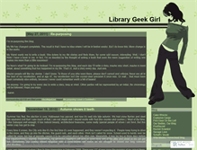 Tablet Screenshot of librarygeekgirl.wordpress.com