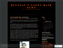 Tablet Screenshot of nappyhairnews.wordpress.com