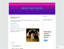 Tablet Screenshot of bellavocestudio.wordpress.com