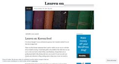 Desktop Screenshot of laurenonblank.wordpress.com