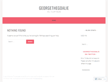 Tablet Screenshot of georgethegoalie.wordpress.com