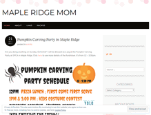Tablet Screenshot of mapleridgemom.wordpress.com