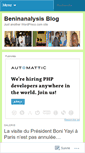 Mobile Screenshot of beninanalysis.wordpress.com