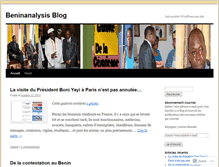 Tablet Screenshot of beninanalysis.wordpress.com