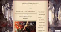 Desktop Screenshot of chroniquesfelines.wordpress.com