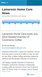 Mobile Screenshot of lamersonhomecare.wordpress.com