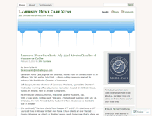 Tablet Screenshot of lamersonhomecare.wordpress.com