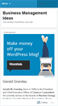 Mobile Screenshot of businessmanagementideas.wordpress.com
