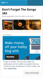 Mobile Screenshot of dontforgetthesongs365.wordpress.com
