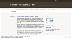 Desktop Screenshot of healthcareinnovationexpo.wordpress.com