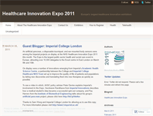 Tablet Screenshot of healthcareinnovationexpo.wordpress.com