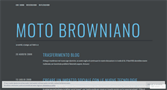 Desktop Screenshot of motobrowniano.wordpress.com