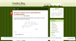 Desktop Screenshot of franilu.wordpress.com