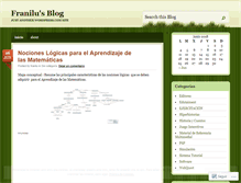 Tablet Screenshot of franilu.wordpress.com