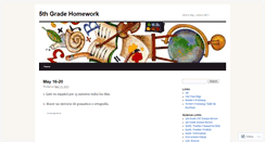 Desktop Screenshot of 5thhomework.wordpress.com
