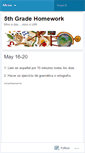 Mobile Screenshot of 5thhomework.wordpress.com
