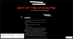 Desktop Screenshot of diaryoftheapocalypse.wordpress.com