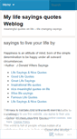 Mobile Screenshot of lifesayingsquotes.wordpress.com