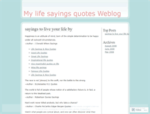 Tablet Screenshot of lifesayingsquotes.wordpress.com