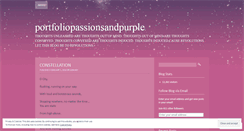 Desktop Screenshot of portfoliopassionsandpurple.wordpress.com