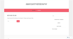 Desktop Screenshot of amarisartphotography.wordpress.com