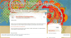 Desktop Screenshot of mathisenglish9honors.wordpress.com