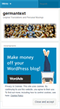 Mobile Screenshot of germantext.wordpress.com