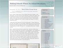 Tablet Screenshot of makingislands.wordpress.com