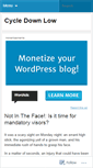 Mobile Screenshot of cycledownlow.wordpress.com