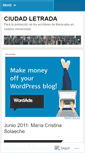 Mobile Screenshot of ciudadletradaluz.wordpress.com