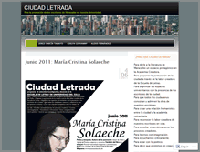 Tablet Screenshot of ciudadletradaluz.wordpress.com