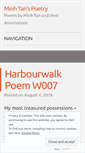 Mobile Screenshot of minhtanpoems.wordpress.com