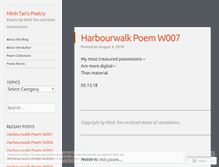 Tablet Screenshot of minhtanpoems.wordpress.com