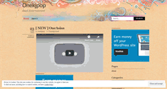 Desktop Screenshot of onekjpop.wordpress.com