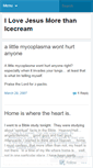 Mobile Screenshot of ilovejesusmorethanicecream.wordpress.com