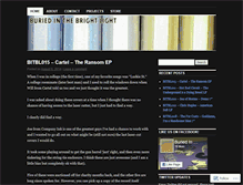 Tablet Screenshot of buriedinthebrightlight.wordpress.com