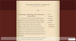 Desktop Screenshot of blakewilson.wordpress.com