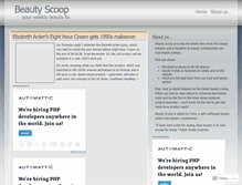 Tablet Screenshot of beautyscoop.wordpress.com