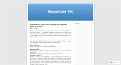 Desktop Screenshot of despertatetyc.wordpress.com