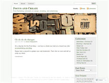 Tablet Screenshot of focusandcreate.wordpress.com