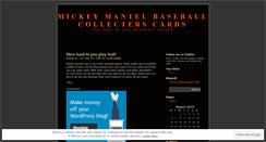 Desktop Screenshot of mickeymantelbaseballcards.wordpress.com