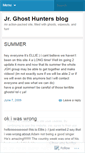 Mobile Screenshot of jrghosthunters.wordpress.com