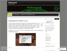 Tablet Screenshot of italiangeek.wordpress.com